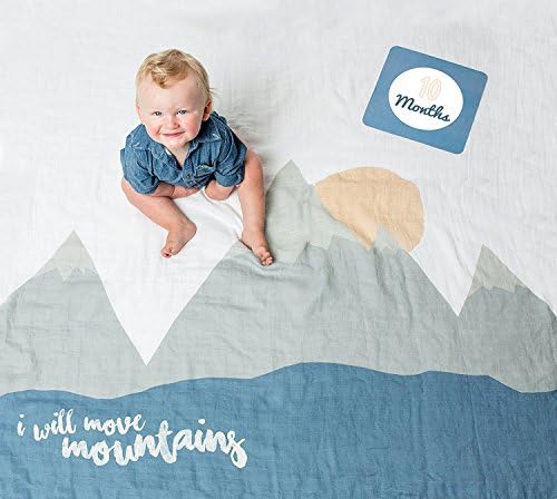 Lulujo Baby Milestone Blanket and Cards Set