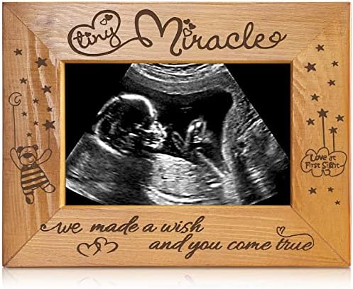 Jenaai Tiny Miracle Engraved Ultrasound Photo Frame
