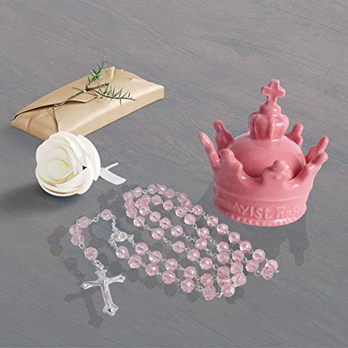 Vencer Pink Ceramic Rosary Gifting Set VBK-002P