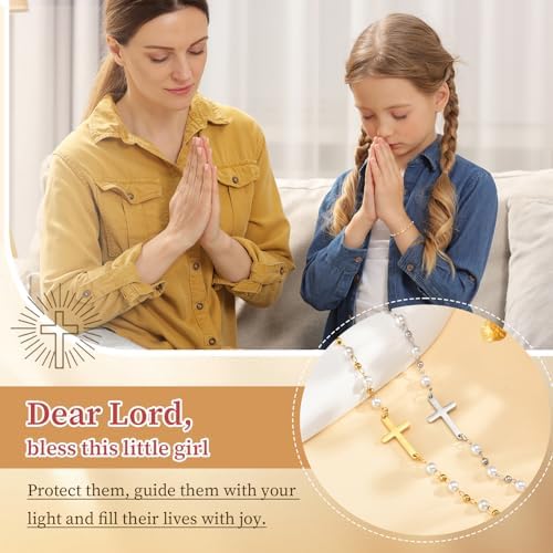 MEALGUET Baby Baptism Cross Bracelet Gift