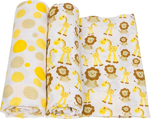 Miracle Blanket Soft Muslin Swaddles - Pack of 2