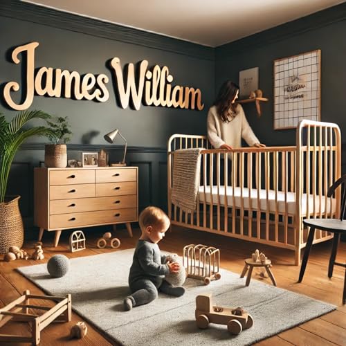Personalized Wooden Baby Name Sign for Wall 1