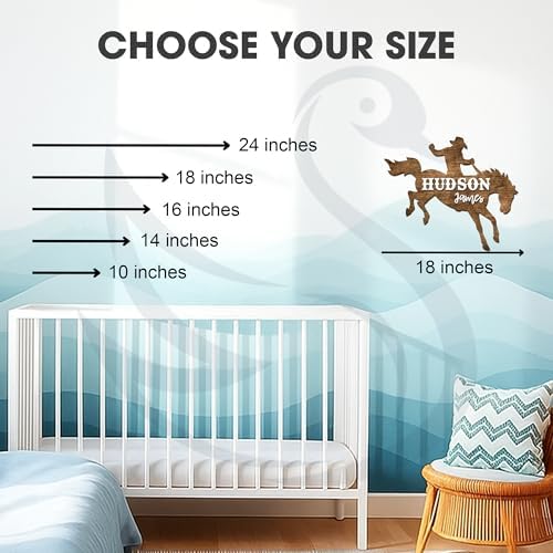 SWaddle AN Western Themed Name Plaque