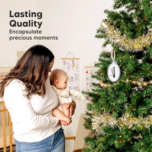 KeaBabies Inkless Baby Hand and Footprint Ornament Kit