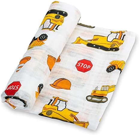 LollyBanks Construction Themed Swaddle Blanket