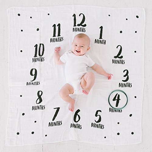 Pearhead Milestone Photo Blanket Set Pack of 2