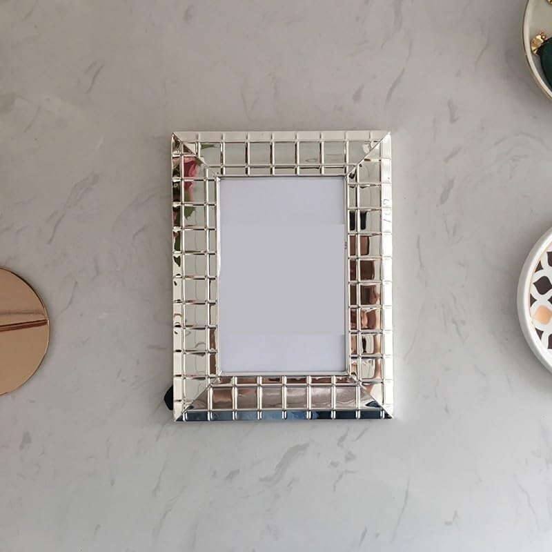STBTOO 6 in Metal Photo Frame for Home Decor