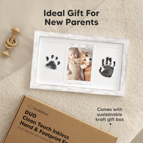 KeaBabies Inkless Baby Hand Footprint Kit