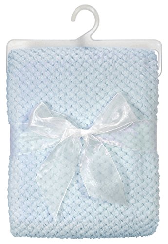 Stephan Baby Snuggle Fleece Crib Blanket Blue
