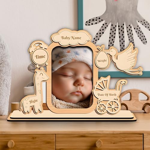Custom Baby Picture Frame With Name and Date