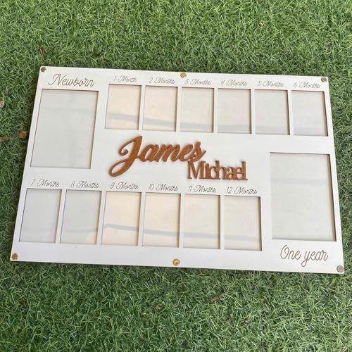 V-DECORPARKS My First Year Photo Frame - 12 Month Baby Decor