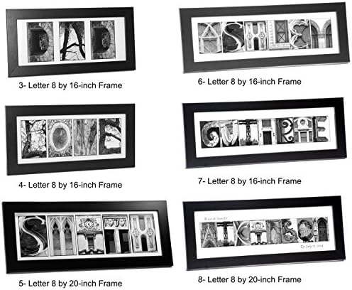 Creative Letter Art Personalized Name Frame 1