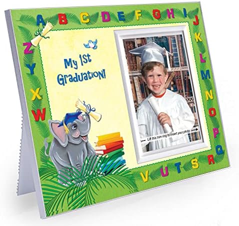 Pre-K Graduation Photo Frame with Elephants Design
