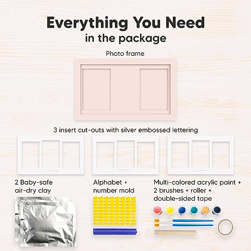 KeaBabies Inkless Hand Footprint Kit - 4-Pack Safe for Baby