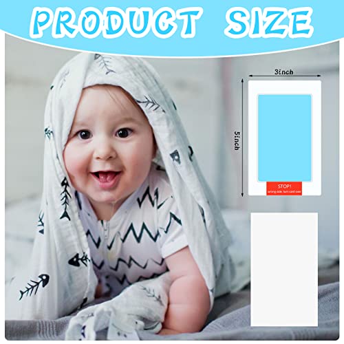 Jexine 30 Pcs Baby Inkless Handprint Footprint Kit with 10 Colors and 20 Cards 1