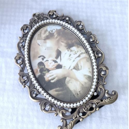 STBTOO 6 Inch Metal Frame for Family Decor and Wedding Photos