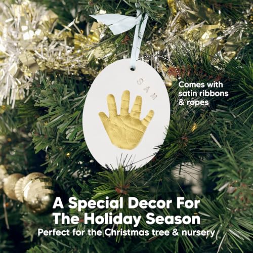KeaBabies Baby Handprint Footprint Ornament Kit 1