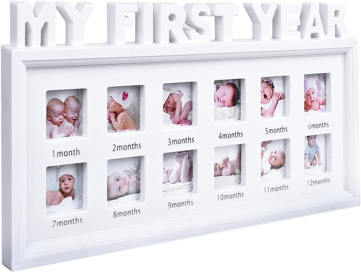 MICKYU 12-Month Baby Growth Photo Frame