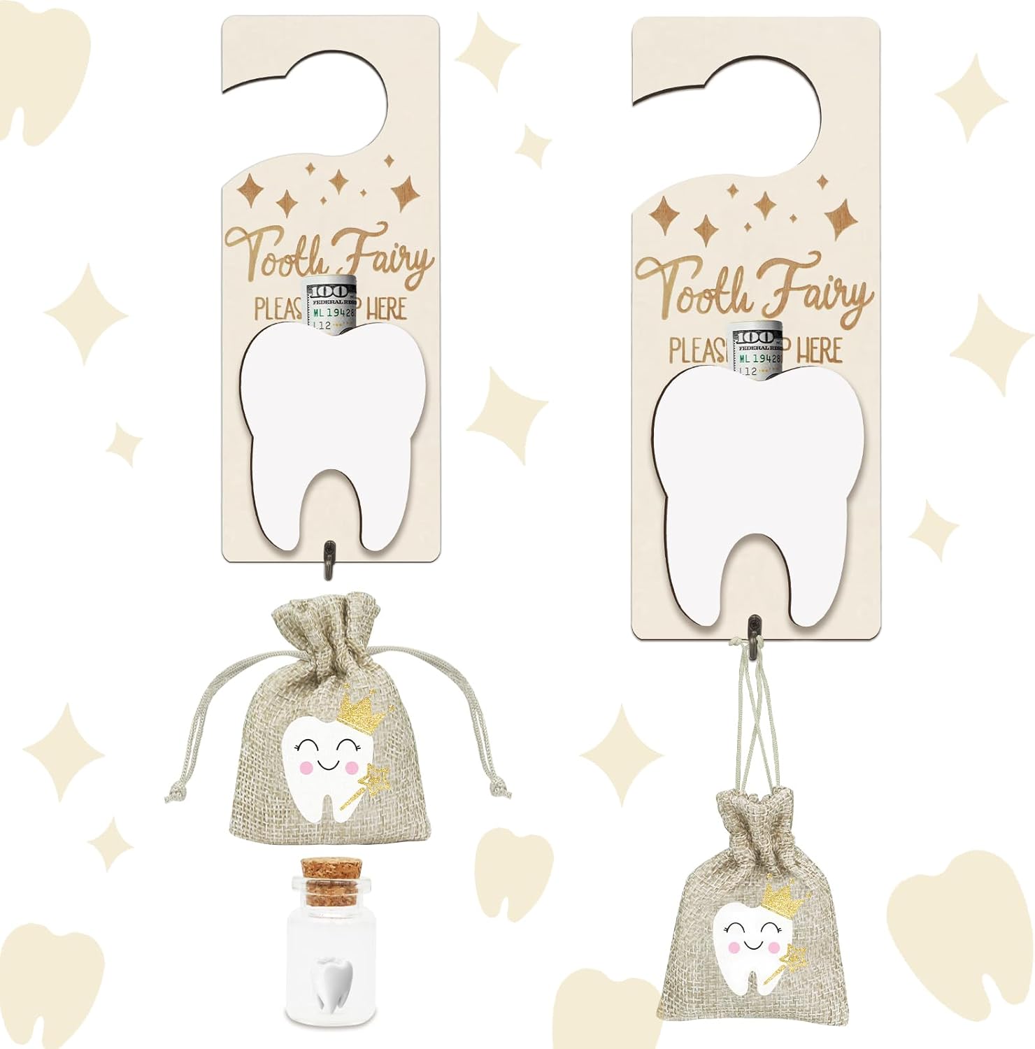 AINBIN 3PCS Tooth Fairy Holder Set