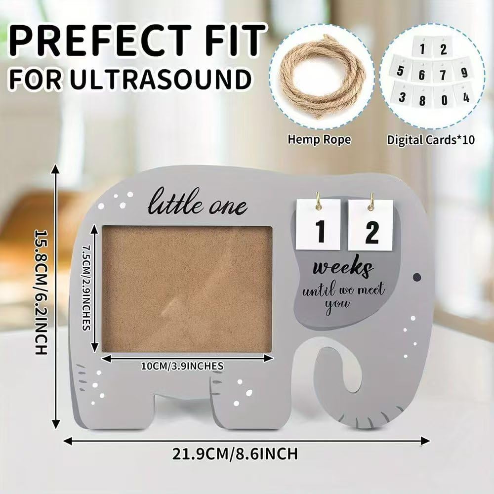 Ultrasound Picture Frame with Countdown for Pregnancy Gift