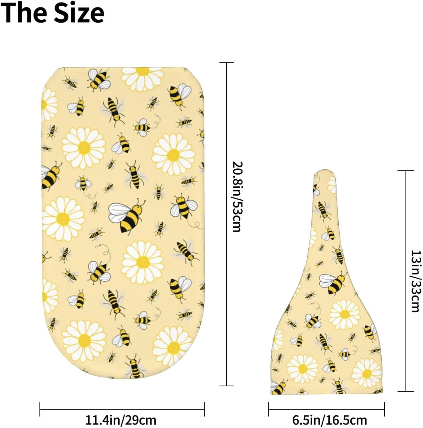 Lcokin Cute Bee Swaddle Blanket Set with Beanie Hat