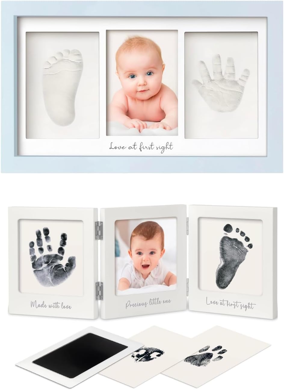 KeaBabies Baby Hand Footprint Kit - Keepsake Frame for Newborns