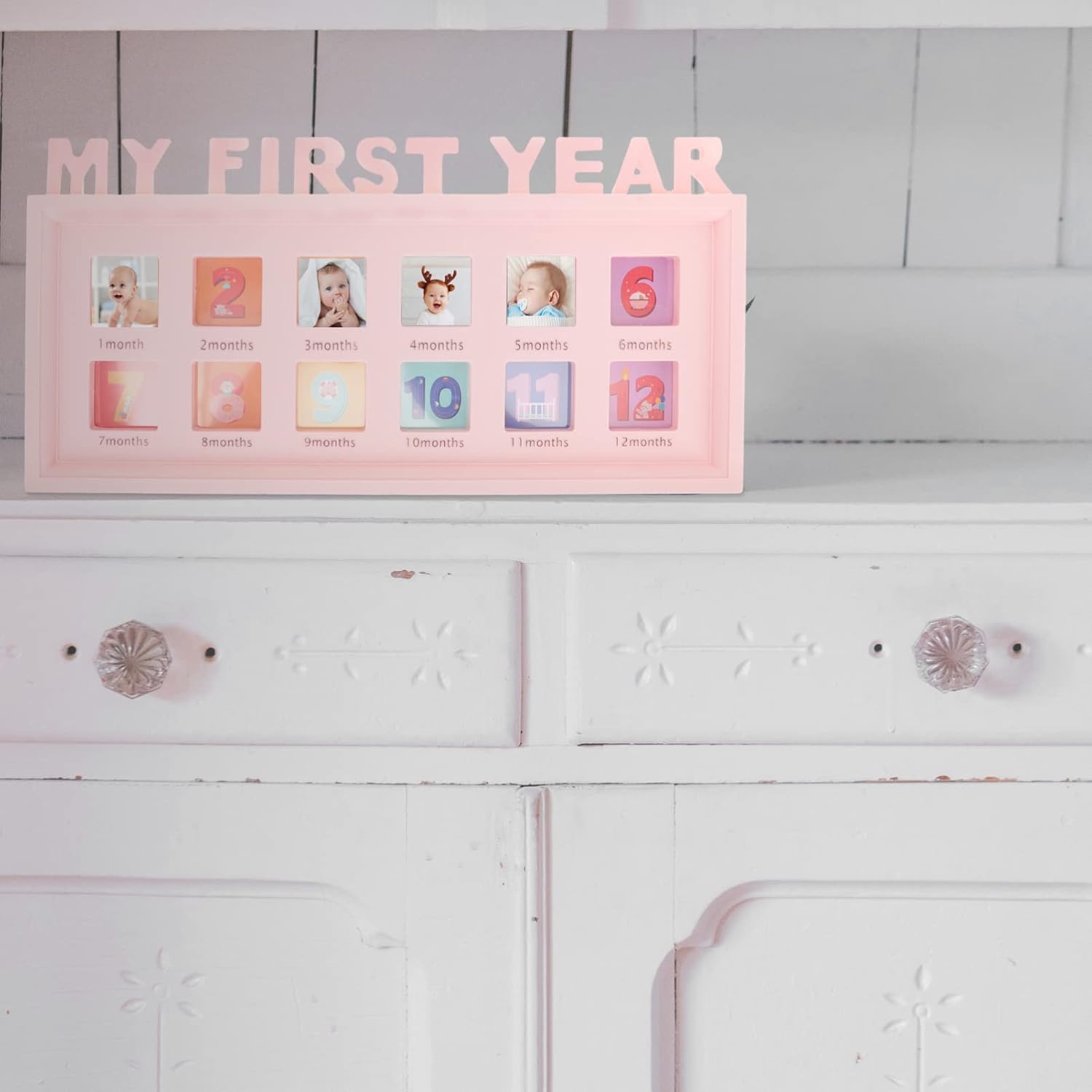 Kisangel Growth Photo Frame for 12 Months