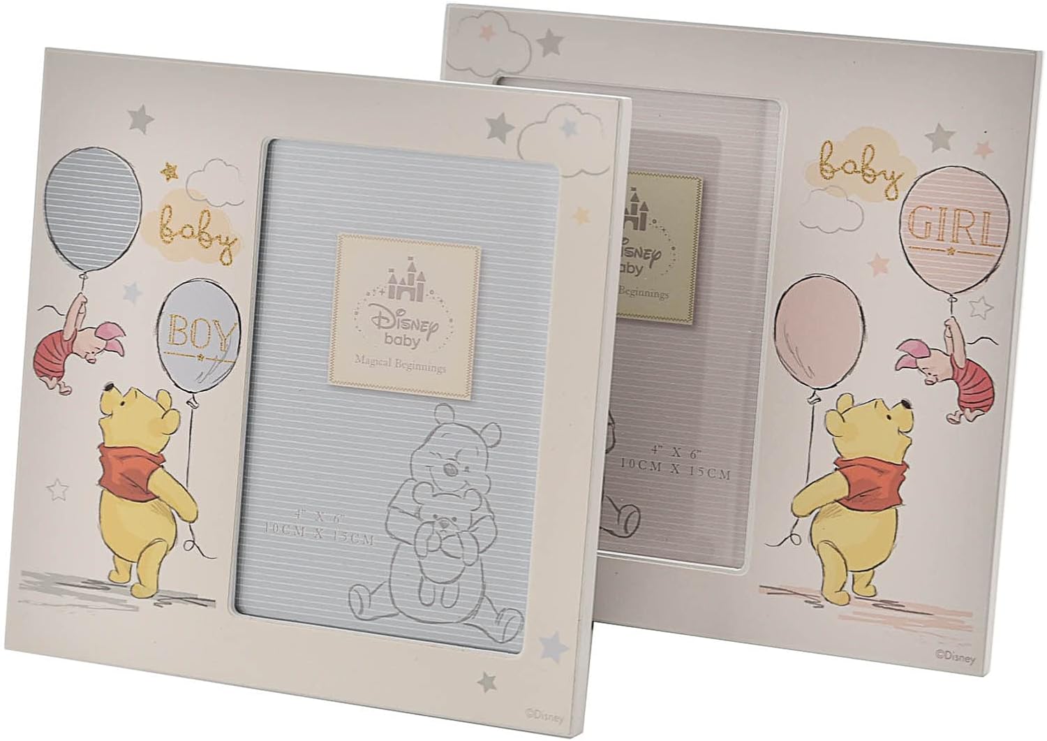 Happy Homewares Magical Beginnings Winnie The Pooh 4x6 Photo Frame 1