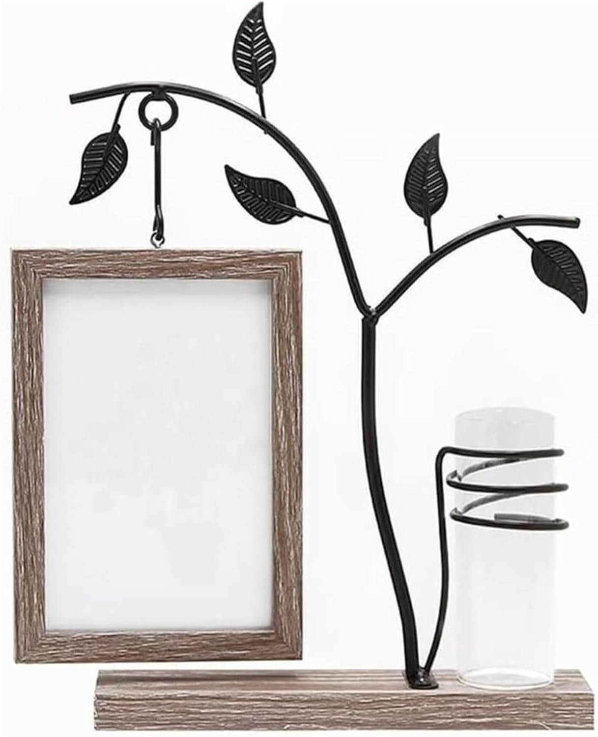 STBTOO Family Frame 4x6 Vertical Metal Tree Desk Photo Frame with Glass
