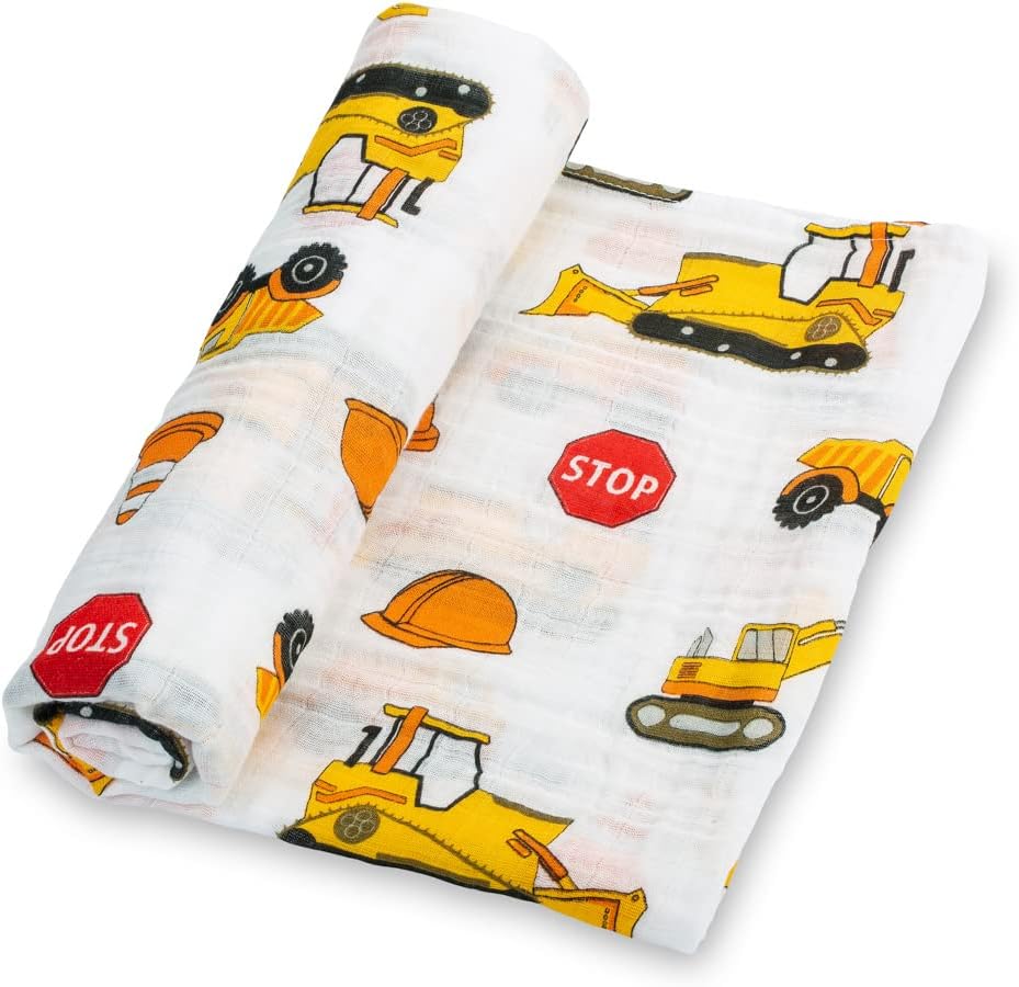 LollyBanks Construction Themed Swaddle Blanket