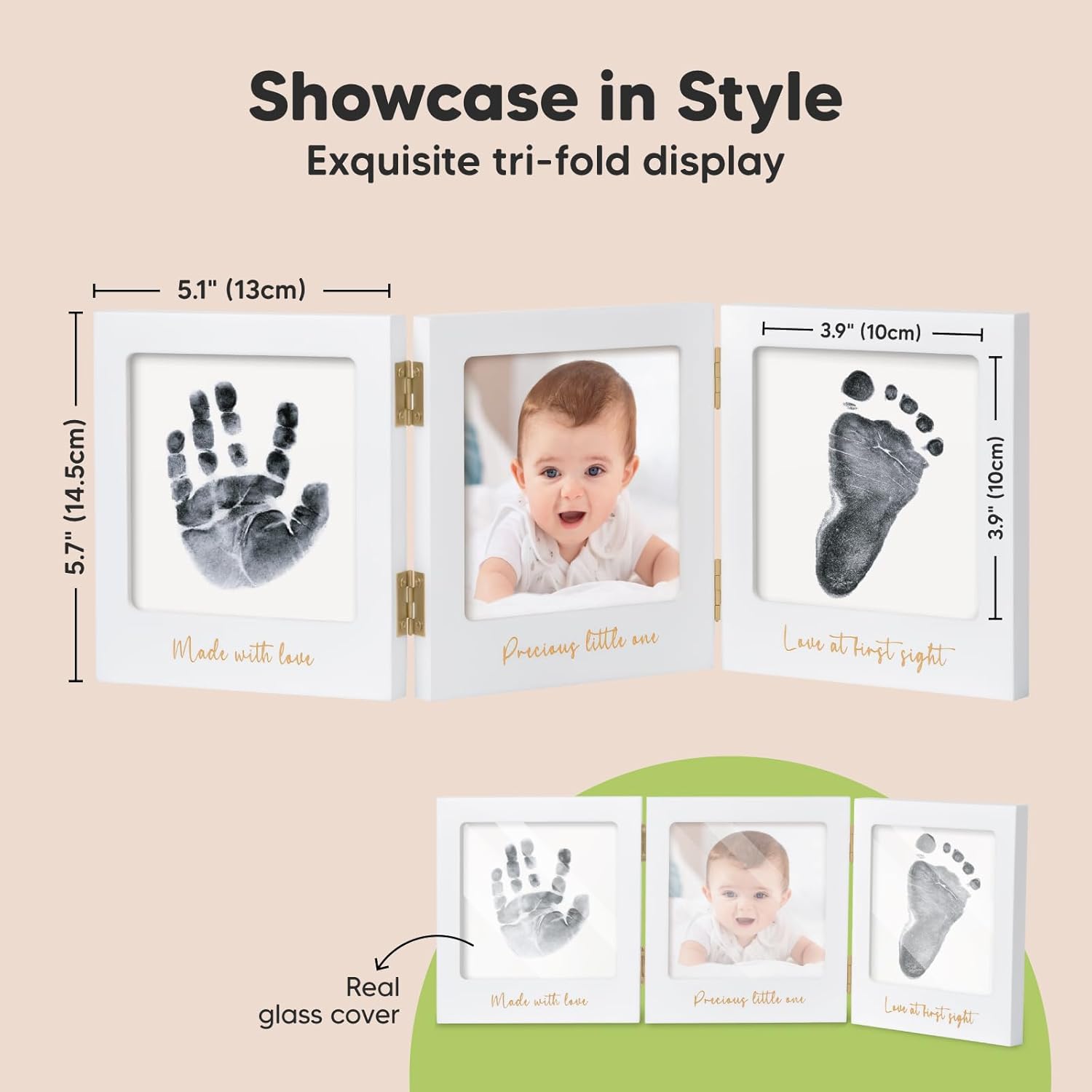 KeaBabies Baby Hand and Footprint Kit for Newborn Boys Girls