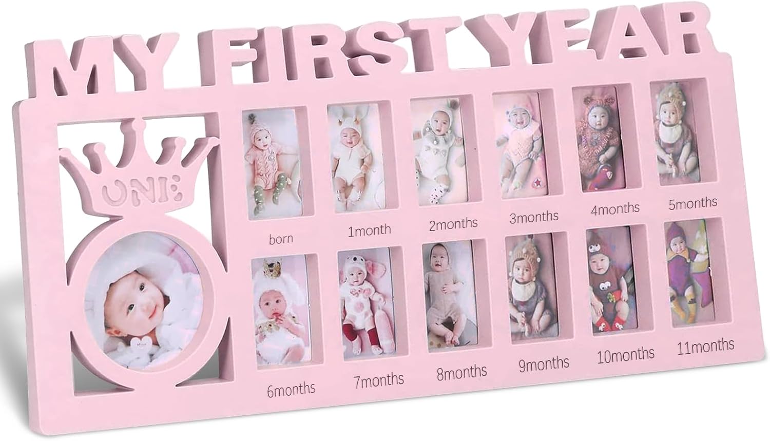Elfzone My First Year Photo Frame Pink