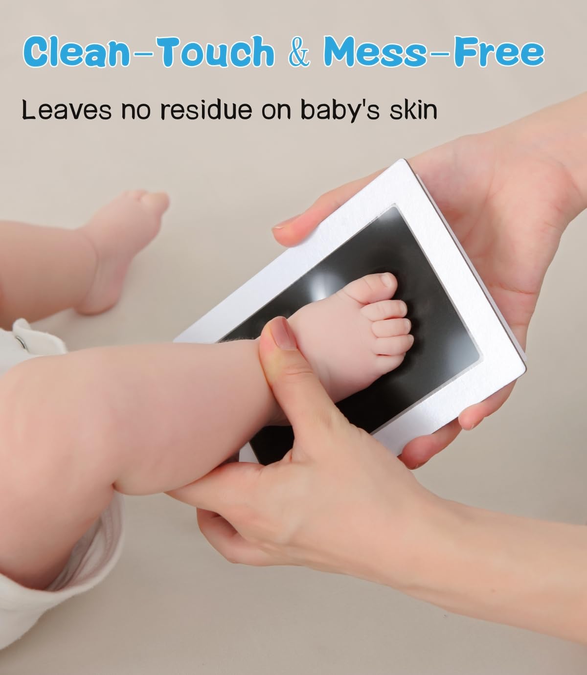 Zemiu Baby Handprint Footprint Kit - Safe Non-Toxic for Kids and Pets
