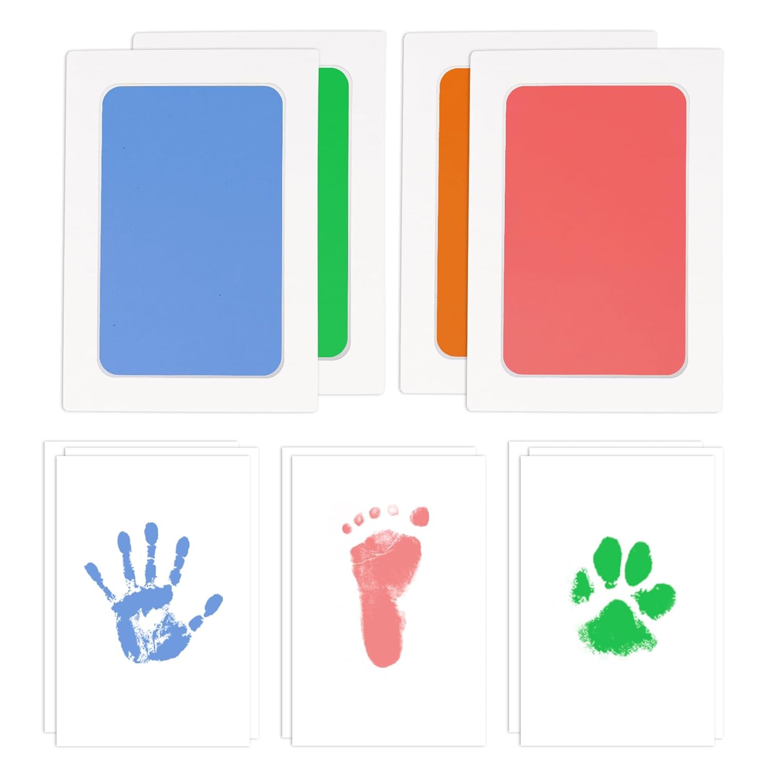 Tubuui 4-Pack Inkless Baby Footprint Kit