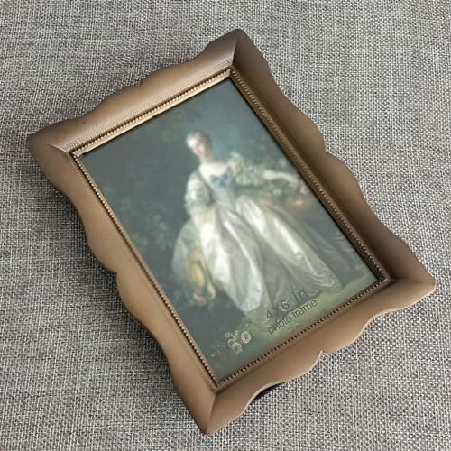 Retro Vintage Metal Photo Frame 4x6 Inches
