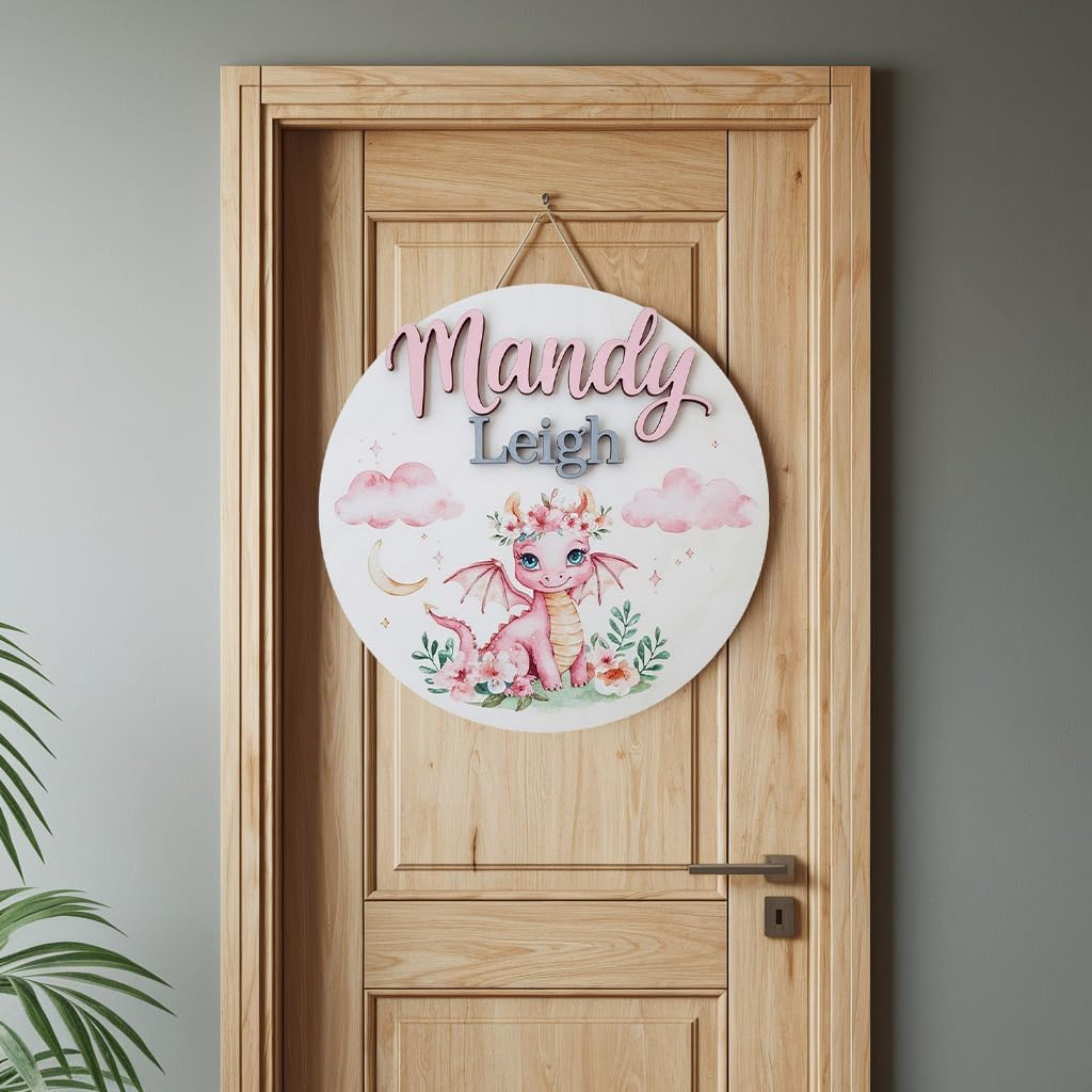 Personalized Wooden Name Sign with 3D Design