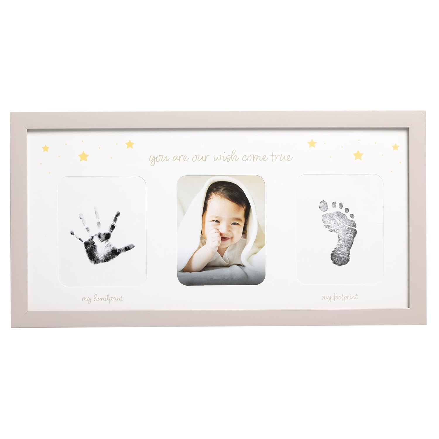 Baby Handprint and Footprint Frame - Wish Come True Keepsake