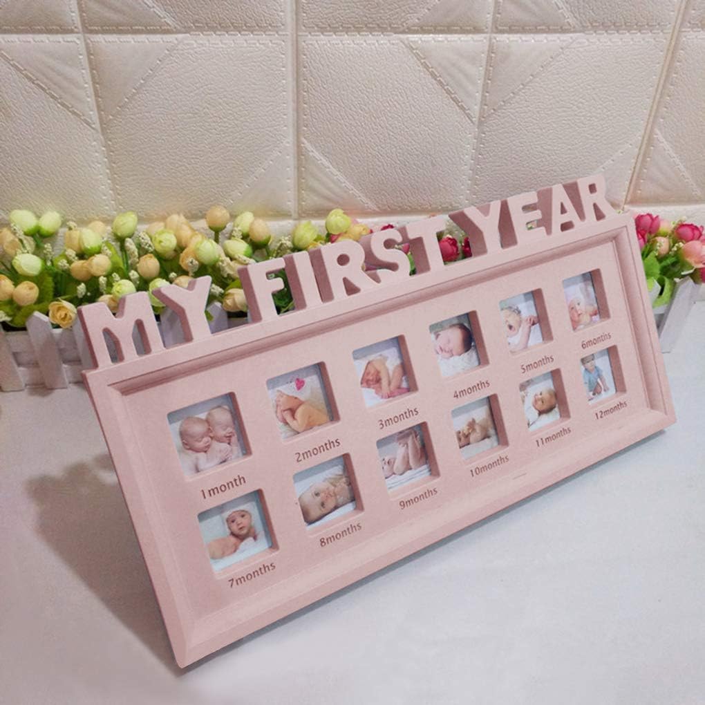 Baby First Year Photo Frame Keepsake 42x21cm