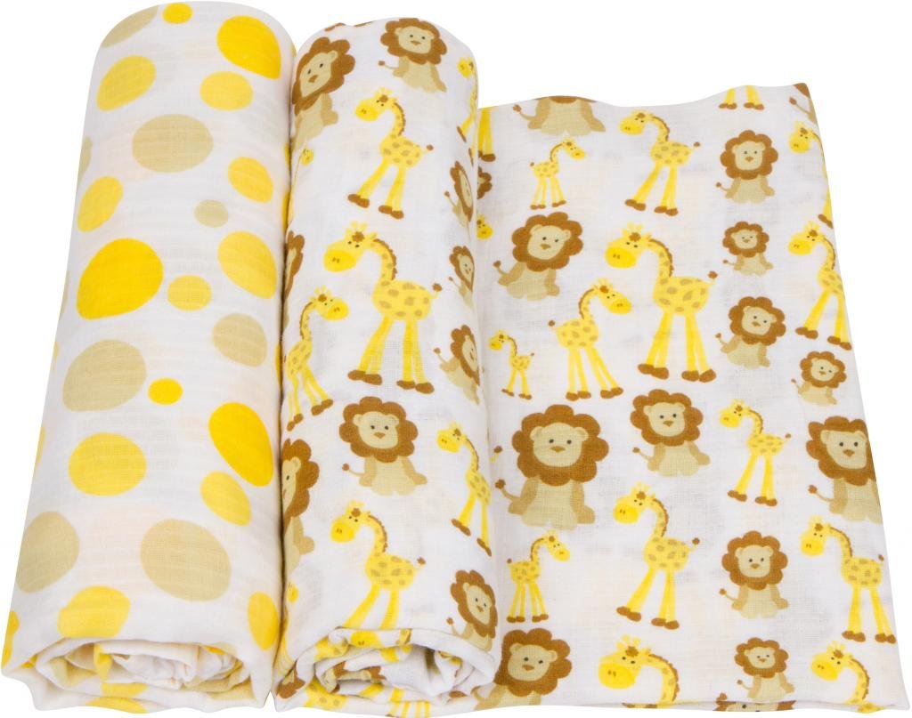 Miracle Blanket Soft Muslin Swaddles - Pack of 2