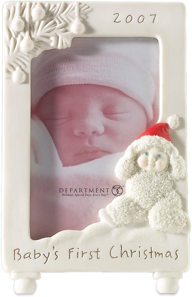 Department 56 Snowbabies First Christmas 2007 Frame