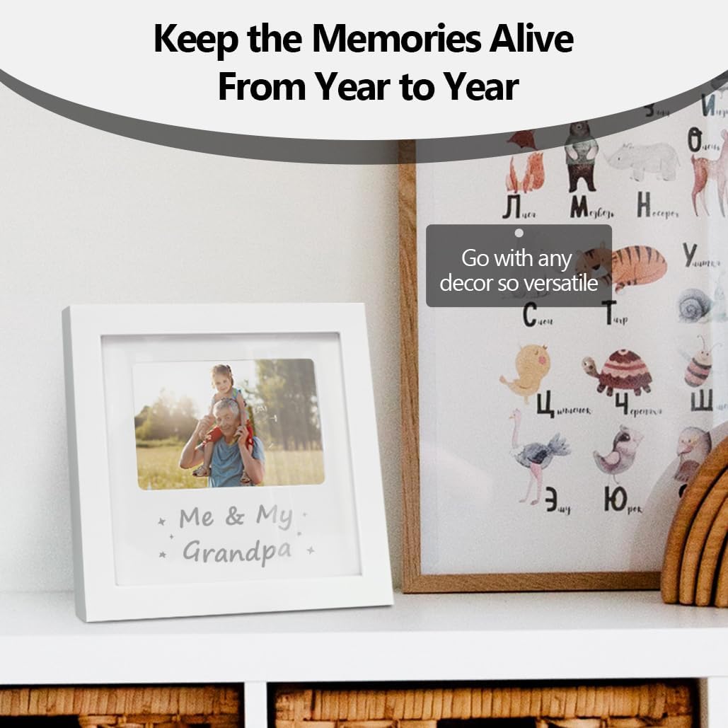 Me and My Grandpa Wooden Photo Frame 826 x 826 Inches Baby Keepsake