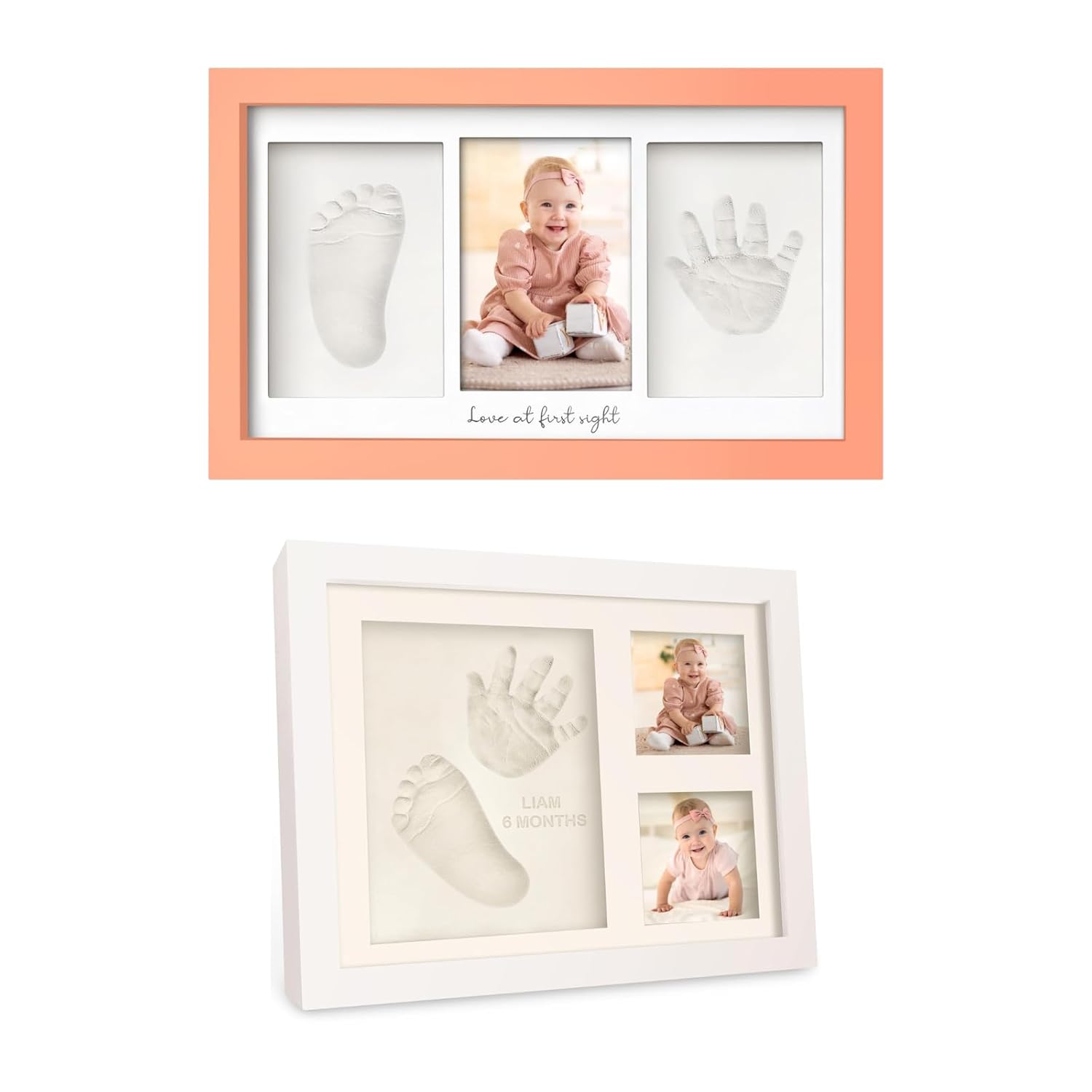 KeaBabies Baby Hand Footprint Kit - Keepsake Frame Prints