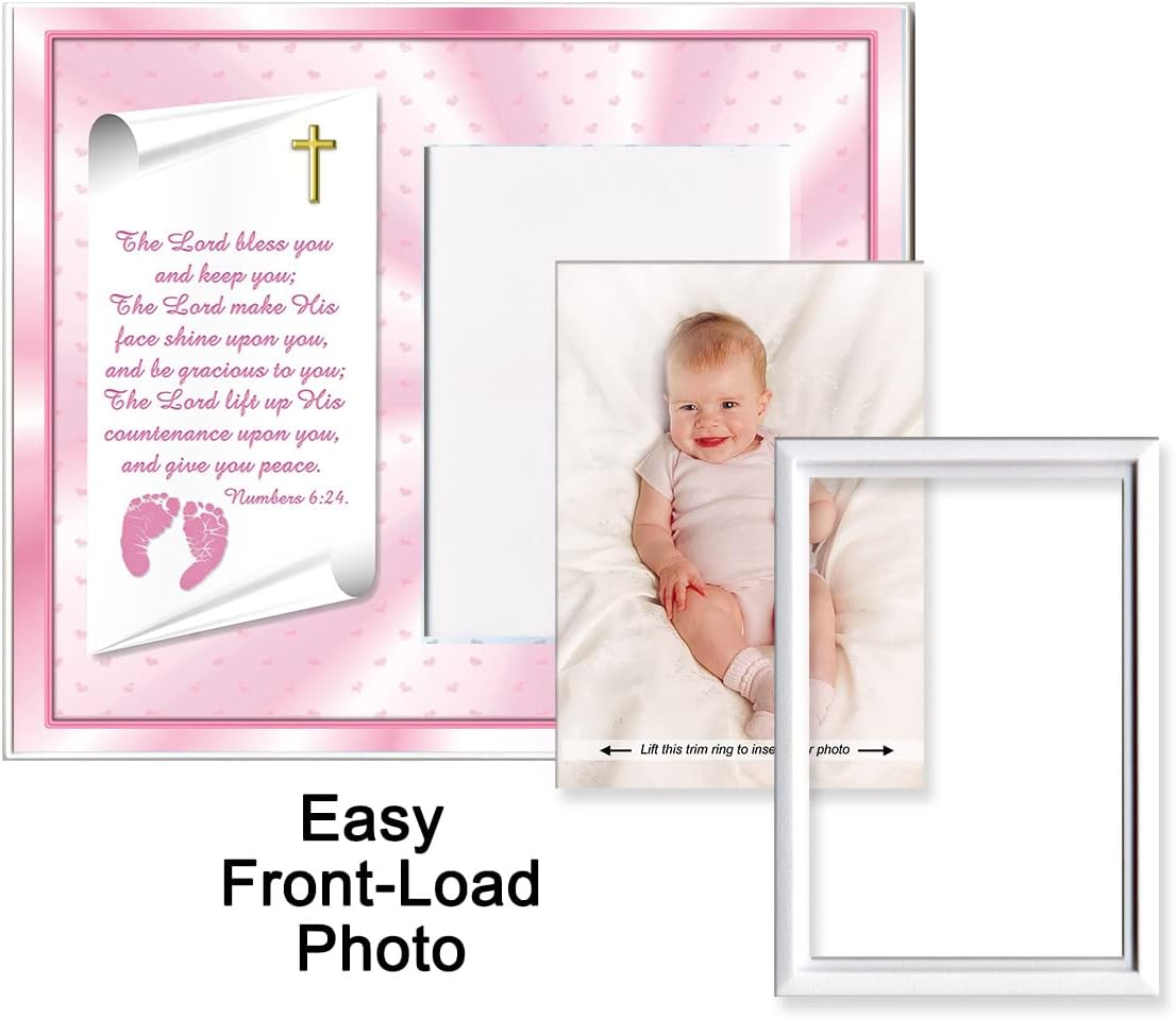Baptism Christening Gift Picture Frame - Girl
