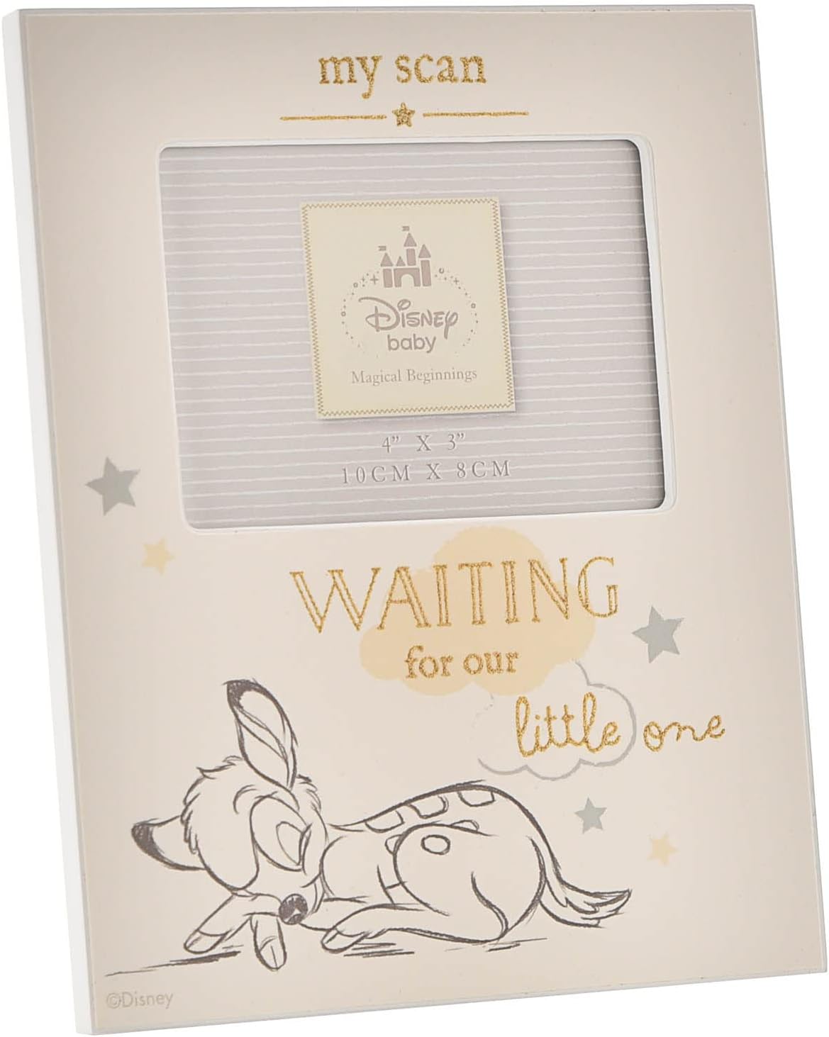 Happy Homewares Magical Beginnings Bambi Scan Photo Frame - Officially Licensed