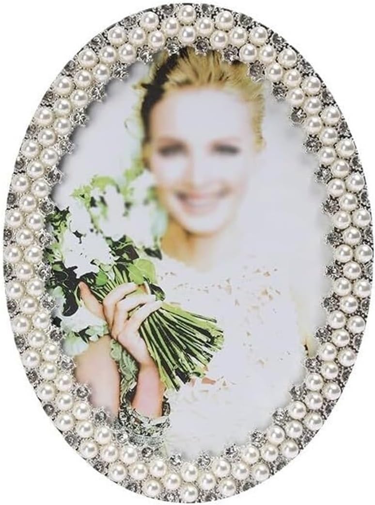 STBTOO Pearl Metal Picture Frame Pendulum Decor