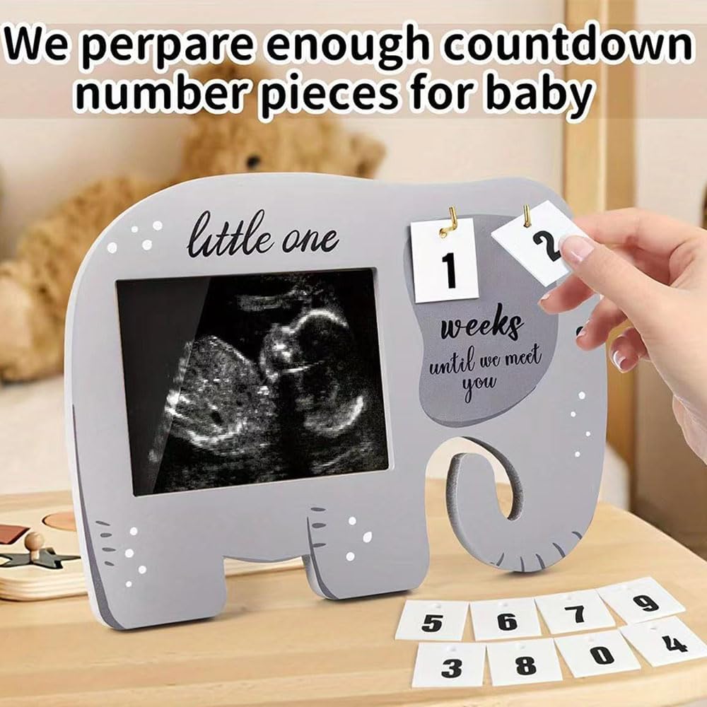 Ultrasound Picture Frame with Countdown for Pregnancy Gift
