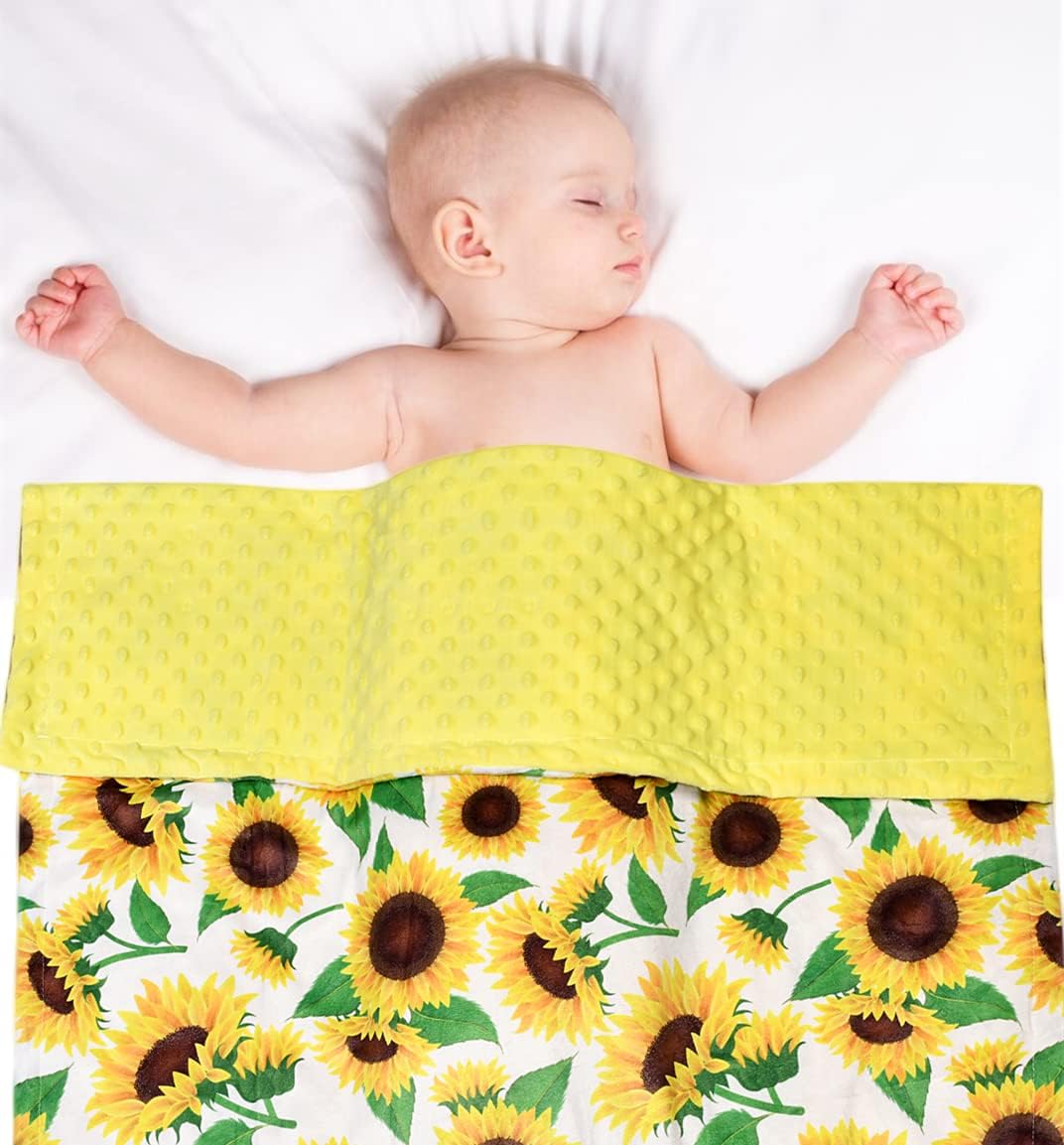 DKLECHUI Baby Blanket with Double Layer Dotted Backing 1