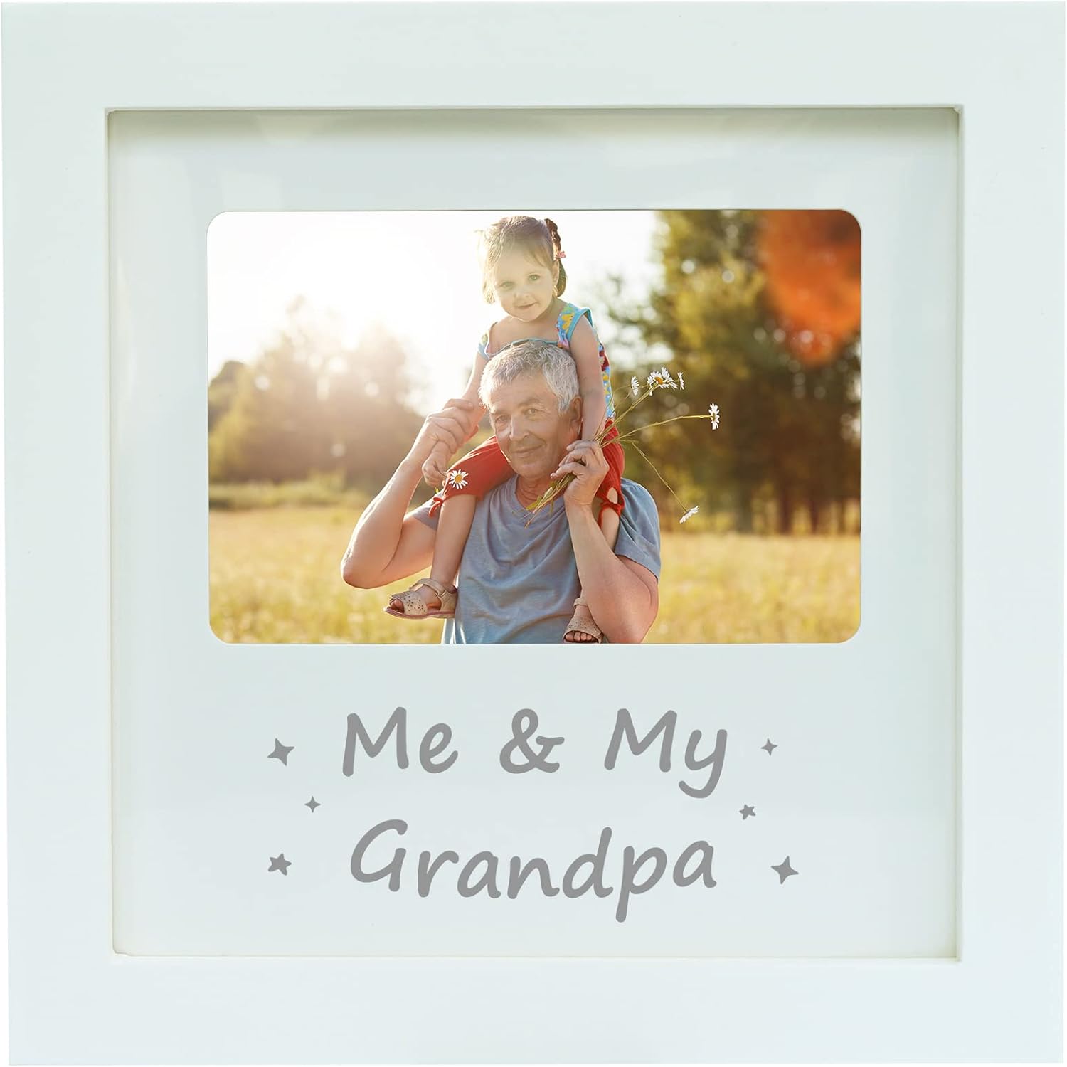 Me and My Grandpa Wooden Photo Frame 826 x 826 Inches Baby Keepsake