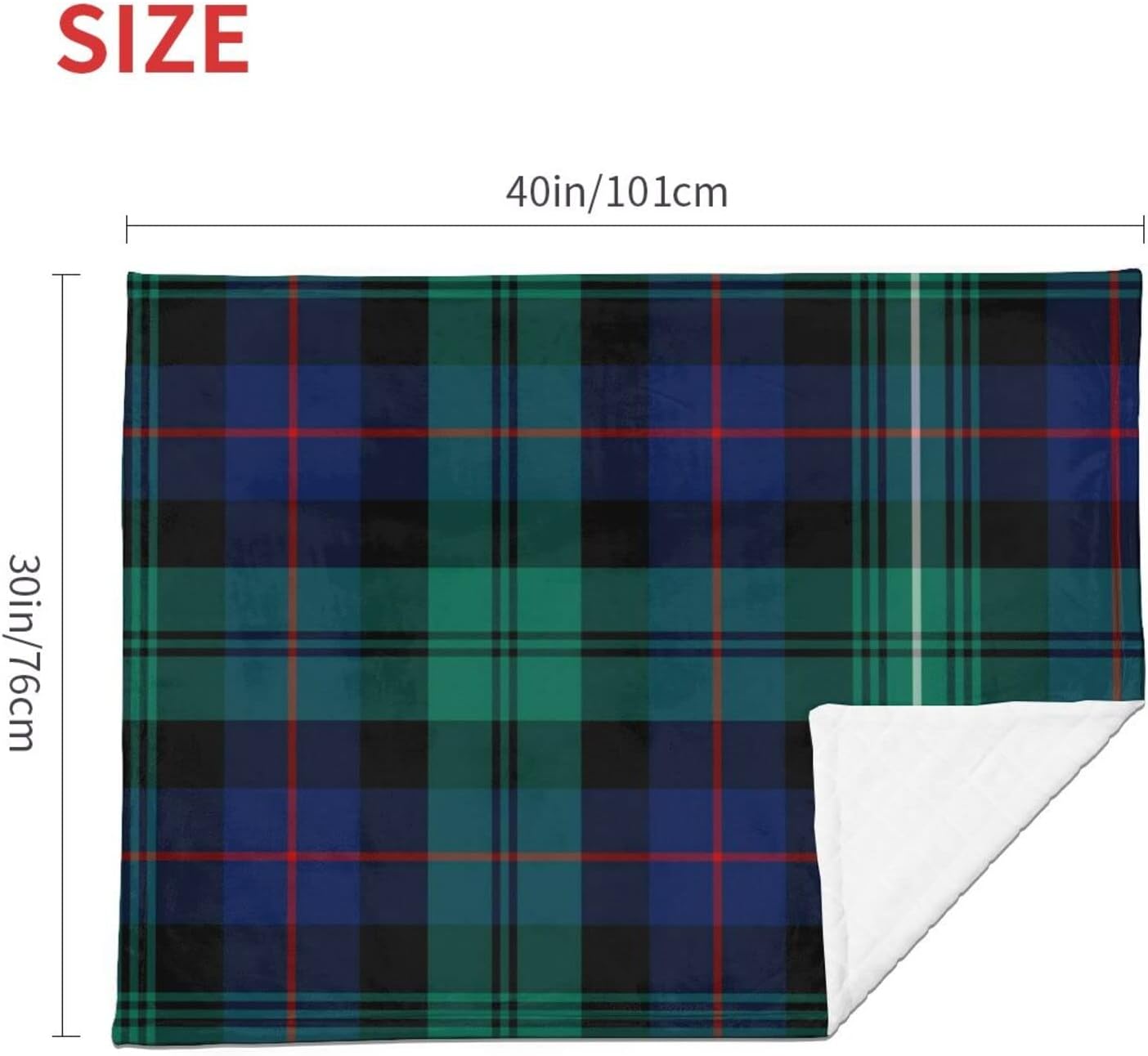 DKJlitter Baby Blanket for Boys Girls 30 x 40 Inch