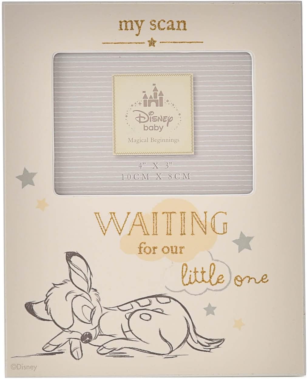 Happy Homewares Magical Beginnings Bambi Scan Photo Frame - Officially Licensed